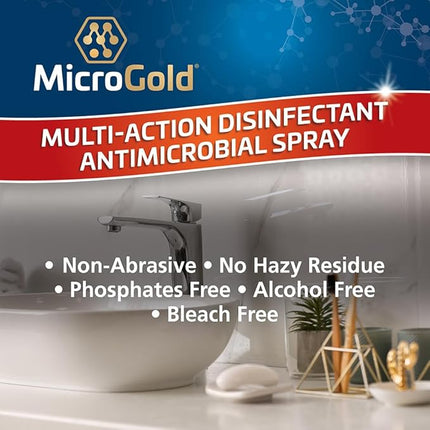 MicroGold Dual-Action Disinfectant & Antimicrobial 24oz (6-Pack)
