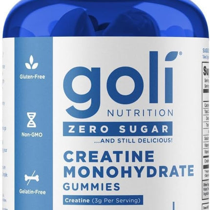 Goli Nutrition Creatine Monohydrate Sugar Free Vegan Dietary Supplement Gummies - 60ct EXP- 03/2027