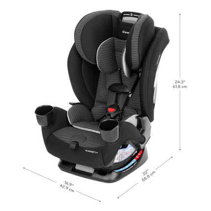 Evenflo All4Stages Slim 4-in-1 Convertible Car Seat Black