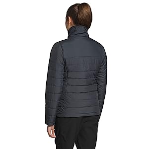 The North Face Mossbud Jacket Grey/Black Women's Size L New