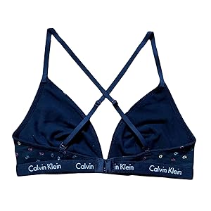 Calvin Klein ID Cotton Triangle Unlined Bra Black Size M New