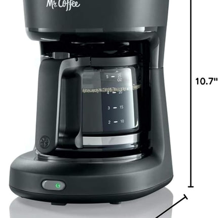 Mr. Coffee 5-Cup Mini Brew Switch Coffee Maker - Black (New)