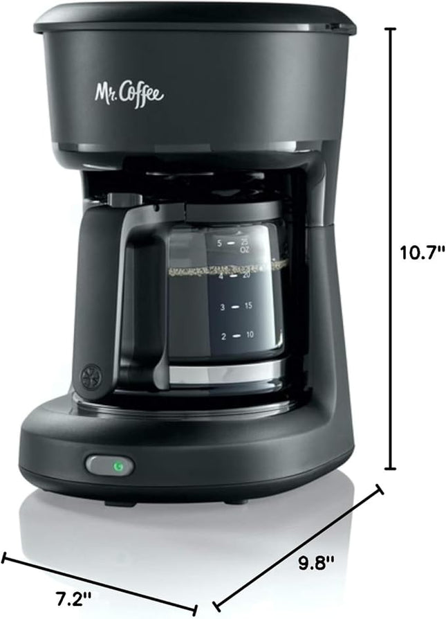 Mr. Coffee 5-Cup Mini Brew Switch Coffee Maker - Black (New)