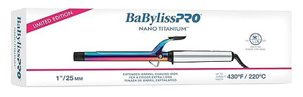 BaBylissPRO Nano Titanium Professional Curling Iron with Extended Barrel – Perfect for Longer Hair (New)