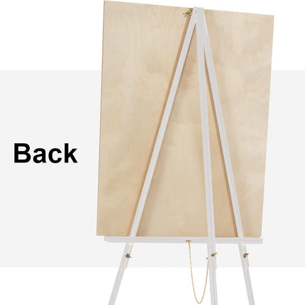 Falling in Art 65" A-Frame Tripod Easel Stand - Wooden Display Easel with Adjustable Canvas Holder - Open Box