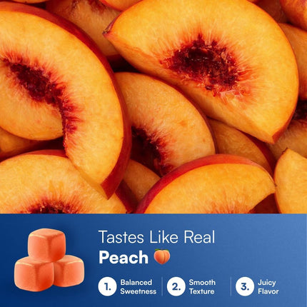 Omni Creatine Monohydrate Gummies - Supports Muscle Growth, Recovery & Brain Function - Convenient & Easy to Take - Great Tasting Peach Flavor - 1g per Gummy, Low Sugar - 90 Count