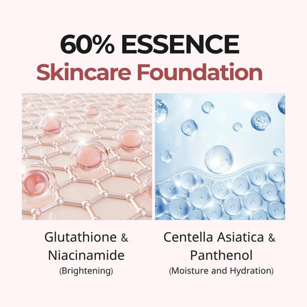 Milktouch Cushion Foundation, 24H Flawless Skin, Radiant Shine - Korean Foundation - 03 Natural Beige