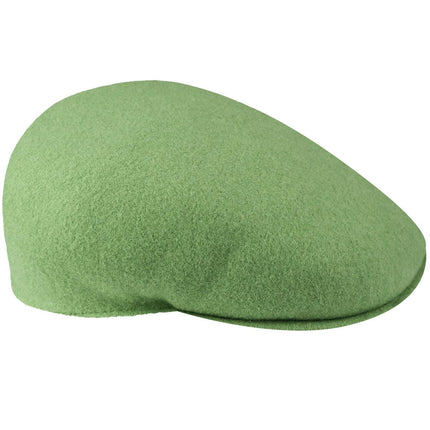 Kangol Wool 504 Flat Cap Oil Green Size XXL New