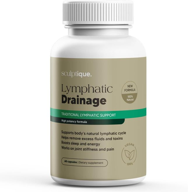 Sculptique Lymphatic Drainage Supplement – Lymphatic Drainage Capsules - 60 capsules