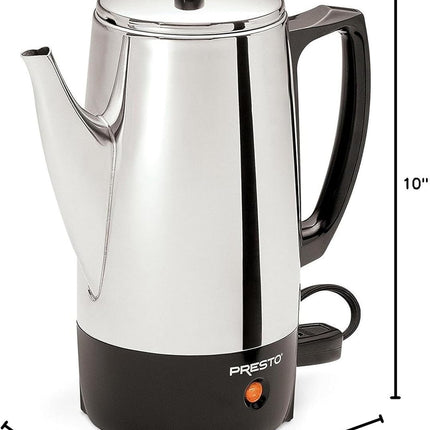 Presto 02822 6-Cup Stainless Steel Coffee Percolator New