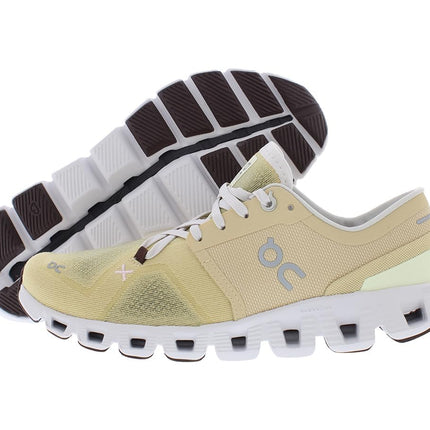 On Women’s Cloud X 3 Savannah/Frost Sneakers Size 11 New