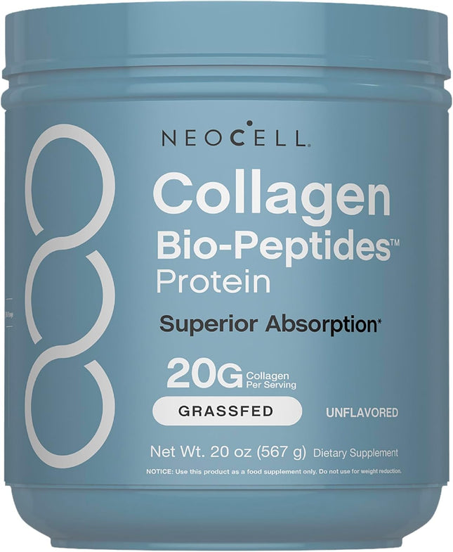 NeoCell Collagen Bio-Peptides Powder | 20oz | Super Hair, Skin, and Nails | Superior Absorption