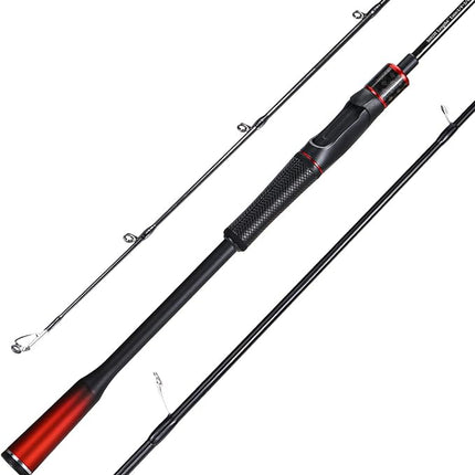 Sougayilang Carbon Fiber Fishing Rod 2PCS Spinning & Casting Open Box