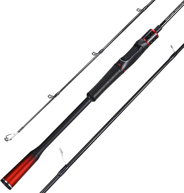 Sougayilang Carbon Fiber Fishing Rod 2PCS Spinning & Casting Open Box