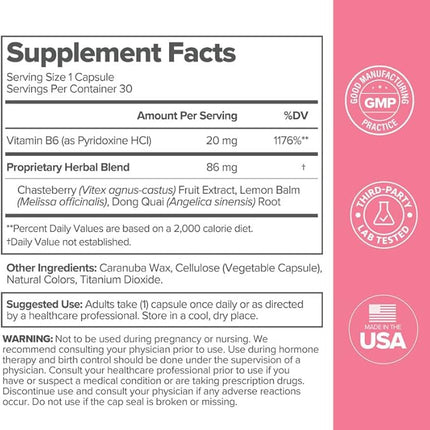 O Positiv FLO PMS Vitamins for Women, 30 Servings (Pack of 1) - Proactive PMS Relief - EXP. 4/2027