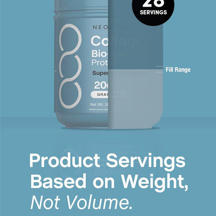 NeoCell Collagen Bio-Peptides Powder | 20oz | Super Hair, Skin, and Nails | Superior Absorption