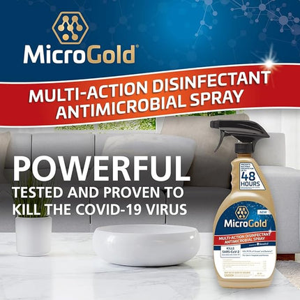 MicroGold Dual-Action Disinfectant & Antimicrobial 24oz (6-Pack)