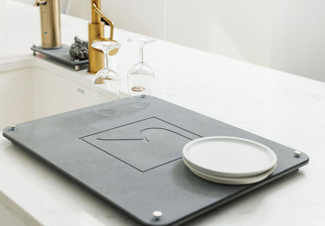 Diatomaceous Earth Large Stone Dish Drying Mat For Kitchen