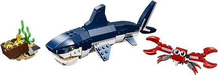 LEGO Creator 3-in-1 Deep Sea Creatures Set 31088 – Shark, Squid, Crab & Angler Fish – New