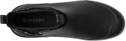 Sperry Float Rain Boots for Men, Black, Waterproof, Size 9 - New