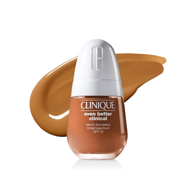 Clinique Even Better Clinical Serum Full Coverage Hydrating Foundation Broad Spectrum SPF - Amber WN 118 - deep, warm-neutral undertones 25 With Vitamin C