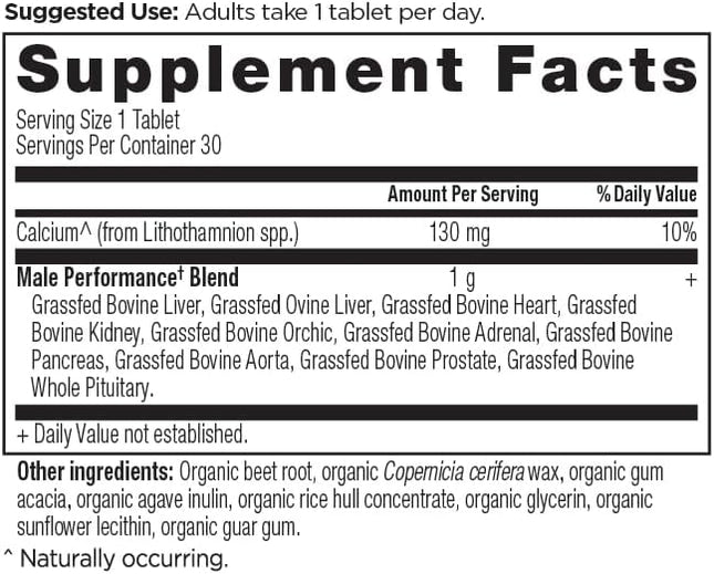 Ancient Nutrition Organ Supplements for Men, Once Daily Grass-Fed and Wild Organ Complex