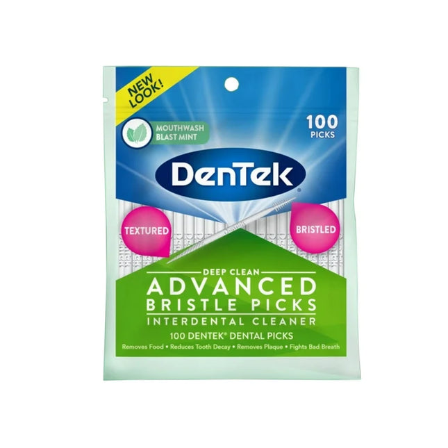 Dentek Advanced Bristle Packs 100 Ct. - 6 PACK