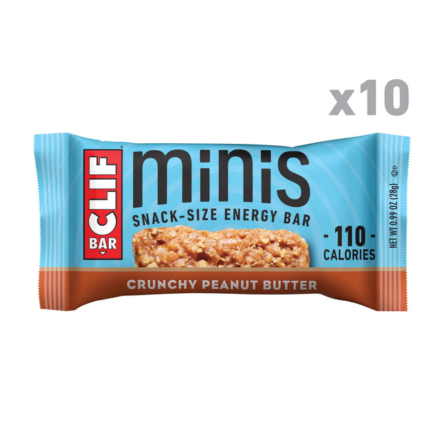 10CT Clif Bar Minis Crunchy Peanut Butter Snack-Size Energy Bars (Mar 19, 2027)