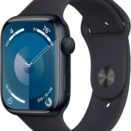 Apple Watch Series 9 (GPS) 45mm Aluminum Case - Open Box, Midnight Sport Band - M/L (2023)