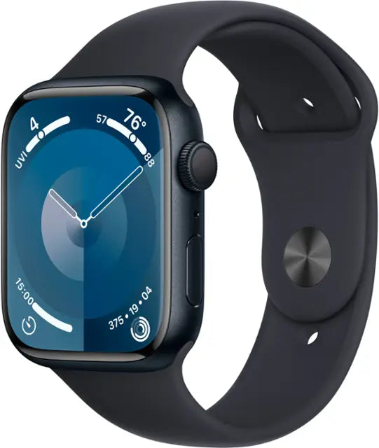 Apple Watch Series 9 (GPS) 45mm Aluminum Case - Open Box, Midnight Sport Band - M/L (2023)