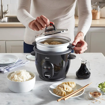 Oster DiamondForce Nonstick 6-Cup Electric Rice Cooker - Black (New)