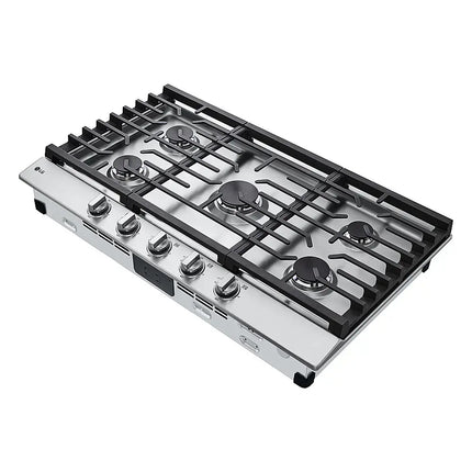 LG 36" Built-In Gas Cooktop 5 Burners Stainless Steel Open Box w/ Imperfection.