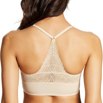 Maidenform Women’s Lace Racerback Pullover Bra, Latte Lift, Size XXL - New