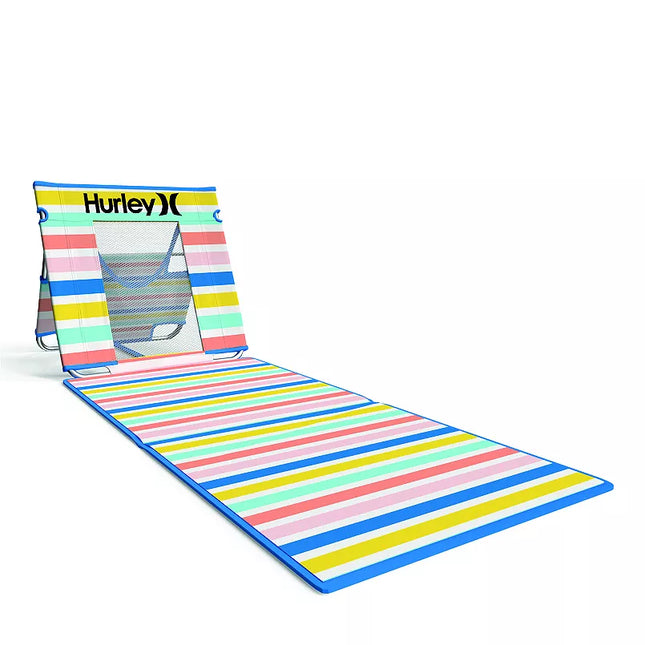 Hurley Reclining Beach Mat with Insulated Cooler Pocket