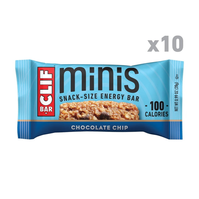 CLIF BAR Minis Snack-Size Energy Bars, Chocolate Chip, 10ct