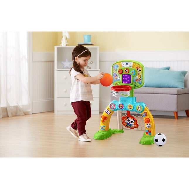 New VTech Count & Win Sports Center with Basketball and Soccer Ball