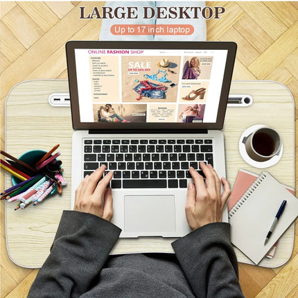 Zapuno Laptop Lap Desk, Foldable Laptop Table Tray, New With Imperfection
