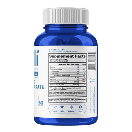 Goli Nutrition Creatine Monohydrate Sugar Free Vegan Dietary Supplement Gummies - 60ct EXP- 03/2027