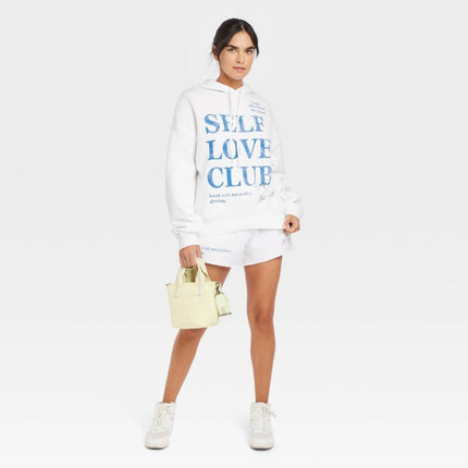 Grayson/Threads “Self Love Club” Hoodie, White, Size S, New with Tags