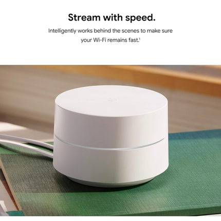 Google Wifi AC1200 Mesh WiFi System (3-Pack) - Router Coverage up to 4500 Sq Ft - New