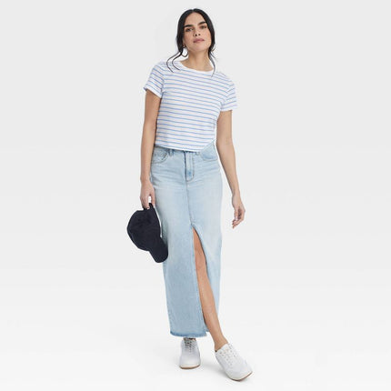 Universal Thread Women’s Denim Maxi Skirt, Size 6, New