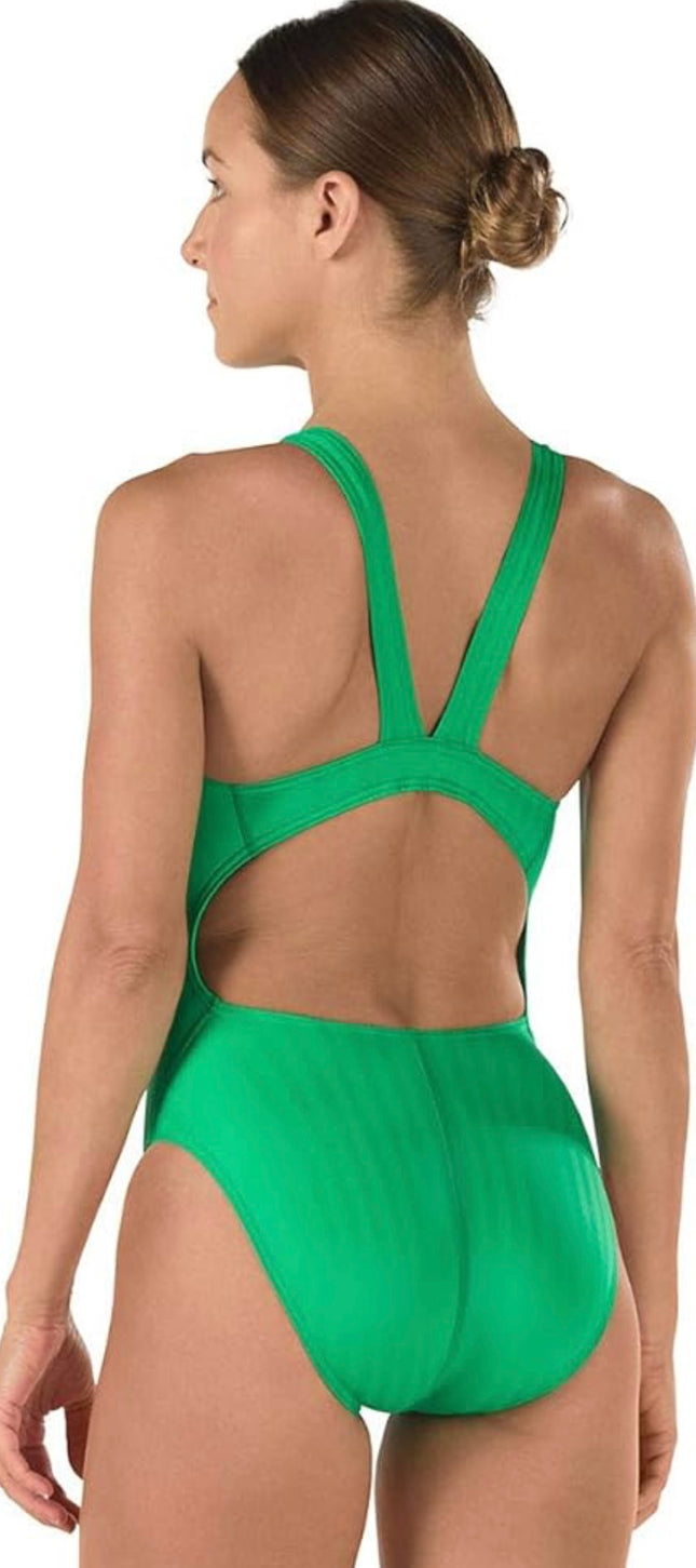 Speedo Women’s Green One-Piece Swimsuit - New Size 30