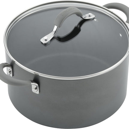 Circulon Elementum Hard Anodized 10-Piece Nonstick Cookware Set - Gray - Open Box