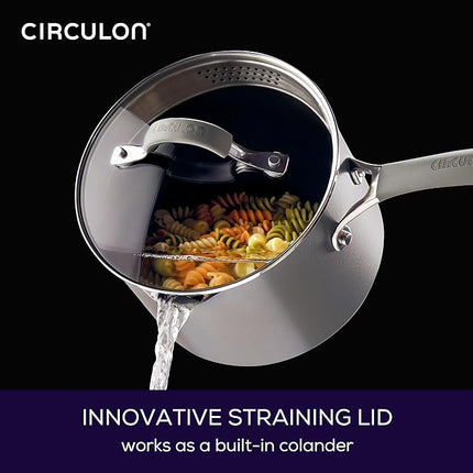 Circulon Elementum Hard Anodized 10-Piece Nonstick Cookware Set - Gray - Open Box