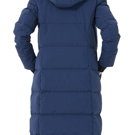 Women's Thickened Down Jacket Winter Warm Down Coat - Minzare, New - Navy Blue, Size S