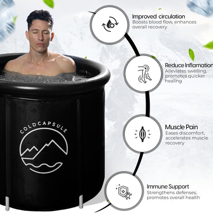 Cold Capsule Portable Ice Plunge Tub for Athletes Extra Large New