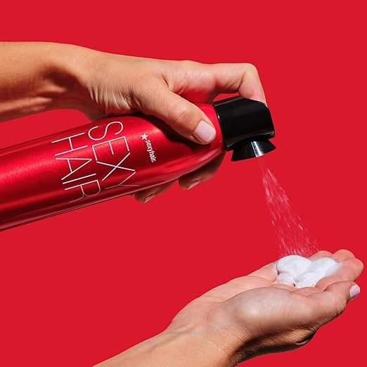 SexyHair Big Root Pump Volumizing Spray Mousse – 1.6 oz (Pack of 3) – Humidity-Resistant Volume – New