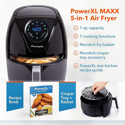 PowerXL Air Fryer 5 QT Maxx Classic - Black (New)