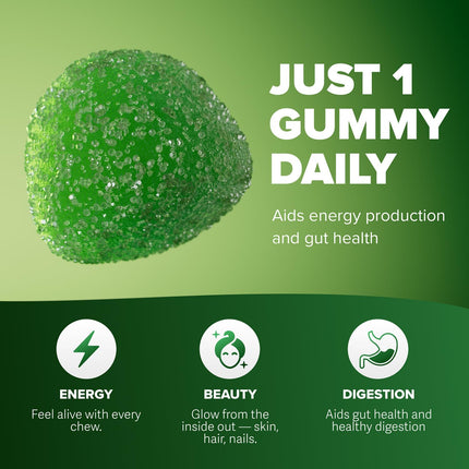 Rosabella Moringa Gummies – Moringa Leaf Extract 1000mg Equivalent Per Serving – Natural Energy & Balance - 30 Count