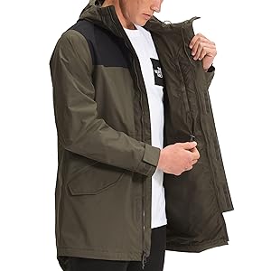 The North Face City Breeze Rain Parka Green/Black Size XXL New